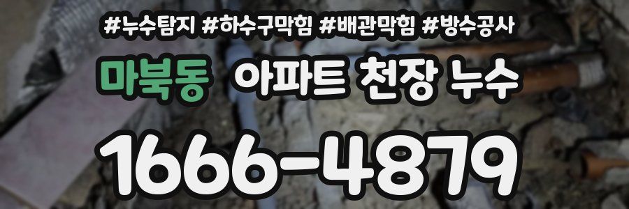 마북동 아파트 천장 누수