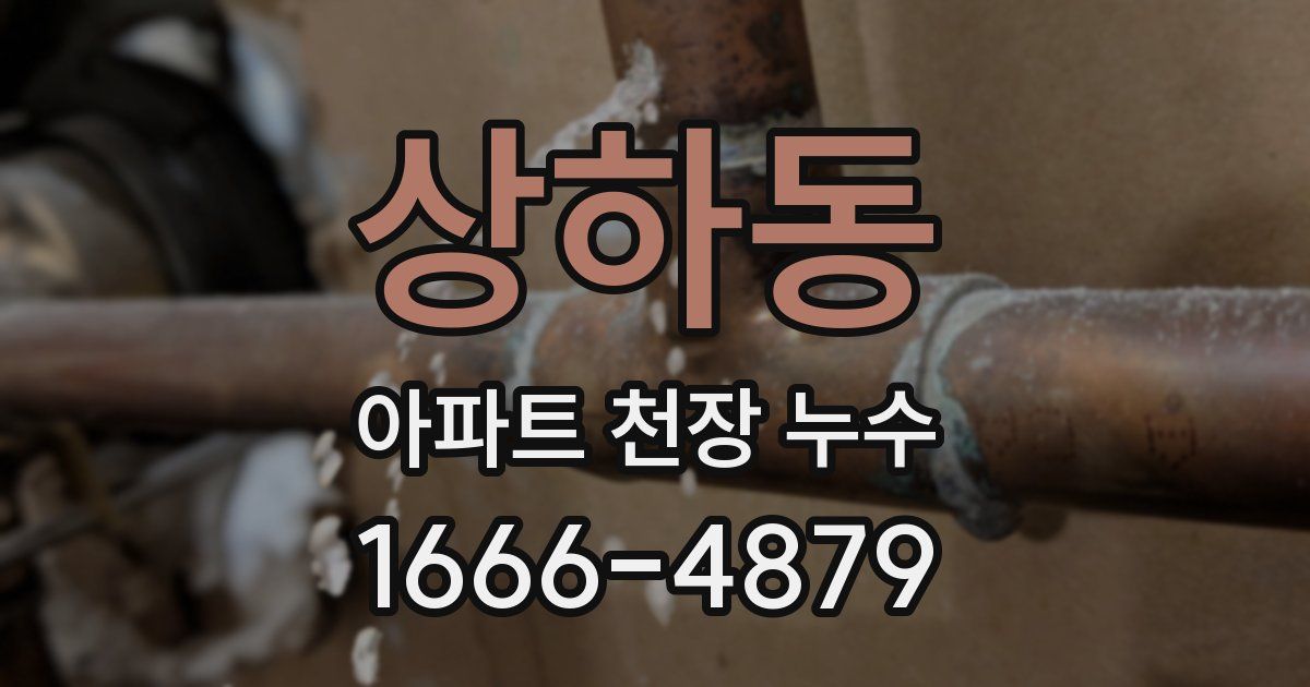 상하동 아파트 천장 누수