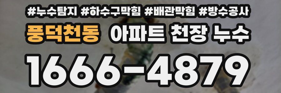 풍덕천동 아파트 천장 누수
