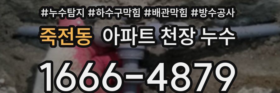 죽전동 아파트 천장 누수