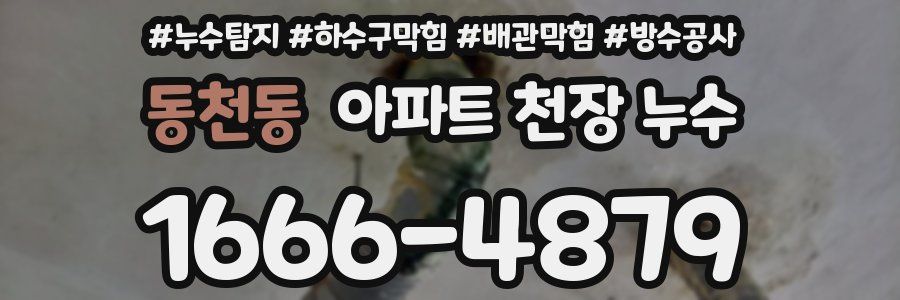 동천동 아파트 천장 누수