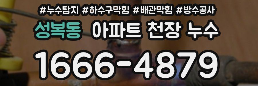 성복동 아파트 천장 누수