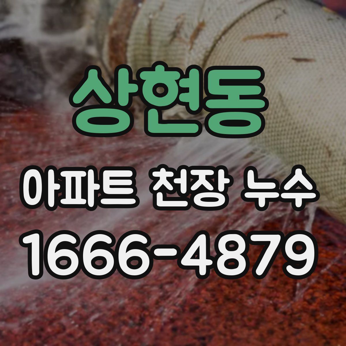 상현동 아파트 천장 누수