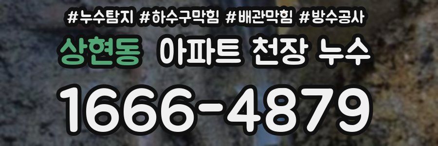 상현동 아파트 천장 누수