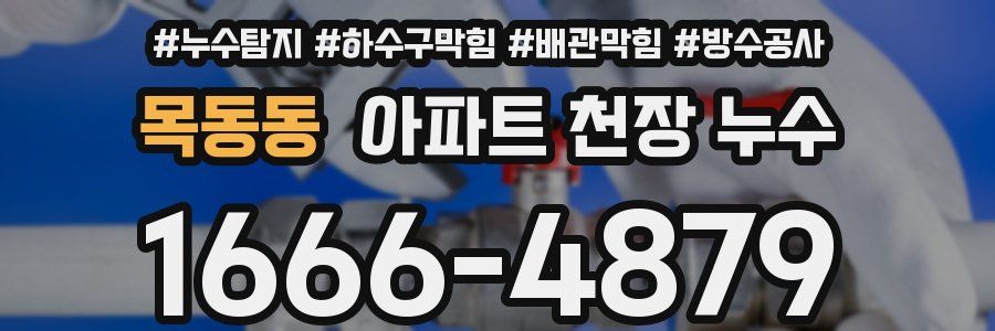 목동동 아파트 천장 누수