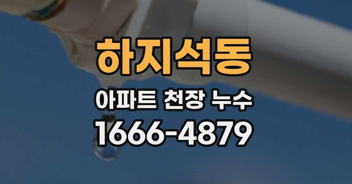 하지석동 아파트 천장 누수