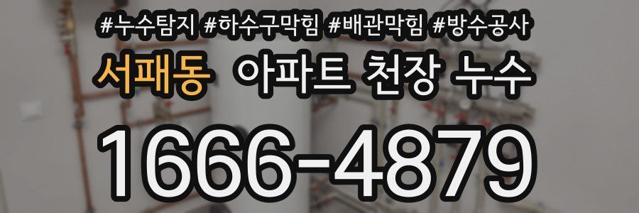 서패동 아파트 천장 누수