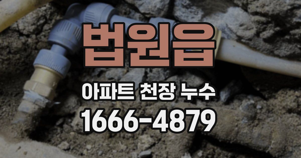 법원읍 아파트 천장 누수