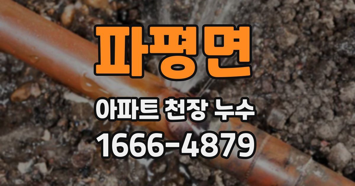파평면 아파트 천장 누수