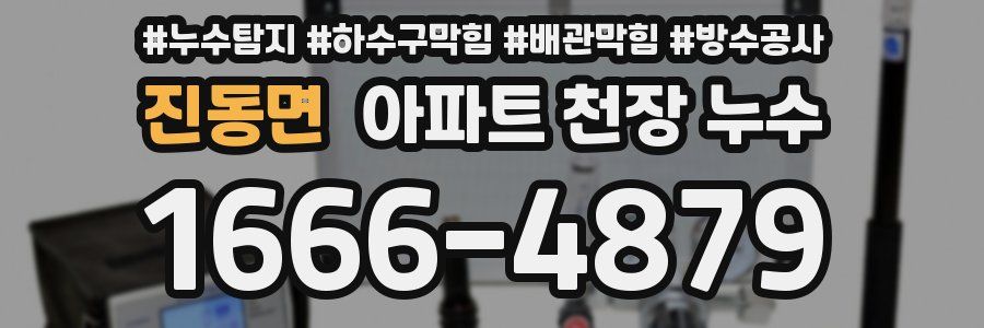 진동면 아파트 천장 누수