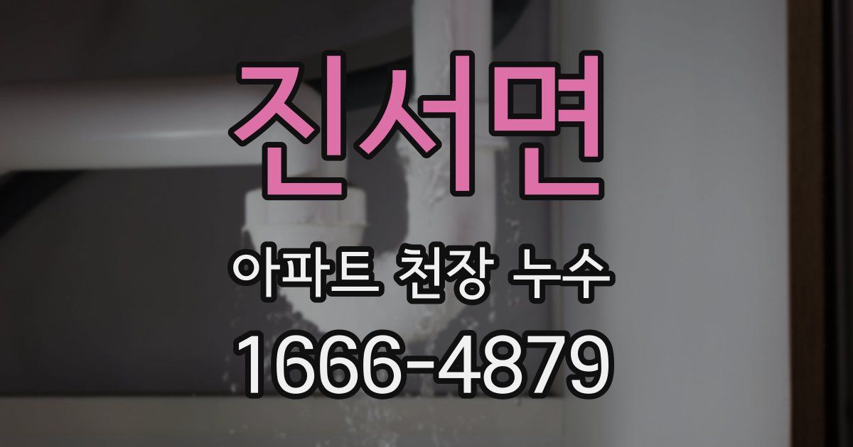 진서면 아파트 천장 누수