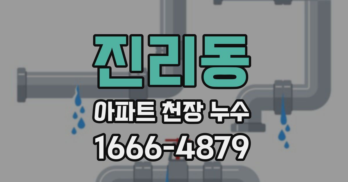 진리동 아파트 천장 누수