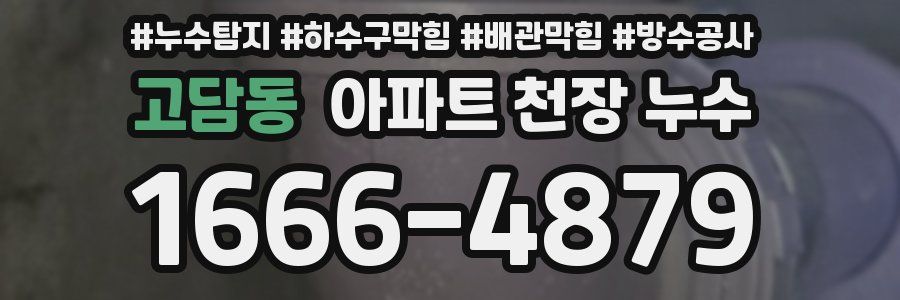 고담동 아파트 천장 누수
