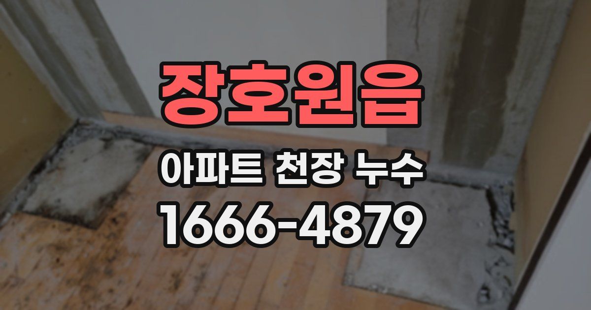 장호원읍 아파트 천장 누수