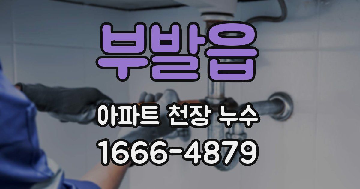 부발읍 아파트 천장 누수