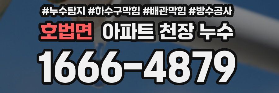 호법면 아파트 천장 누수