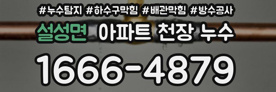 설성면 아파트 천장 누수