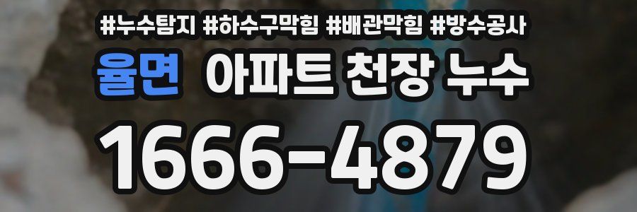 율면 아파트 천장 누수