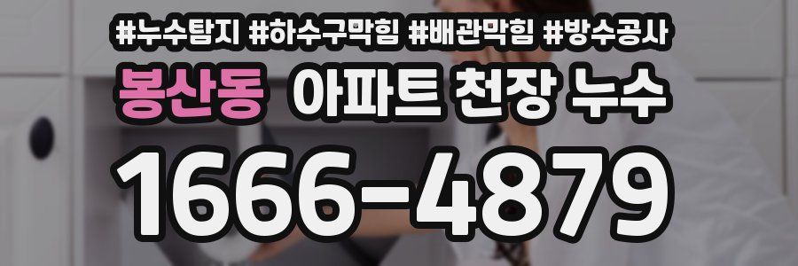 봉산동 아파트 천장 누수