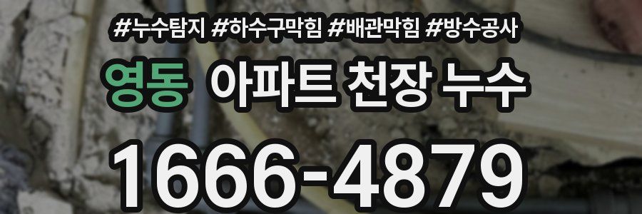영동 아파트 천장 누수
