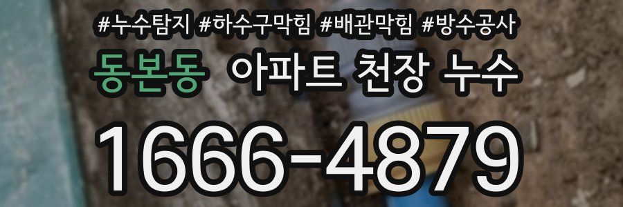동본동 아파트 천장 누수