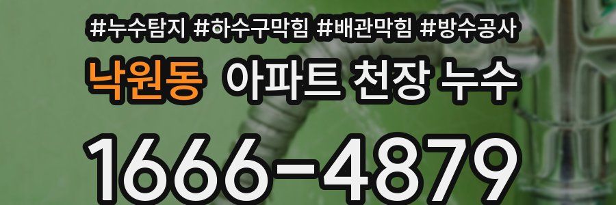 낙원동 아파트 천장 누수