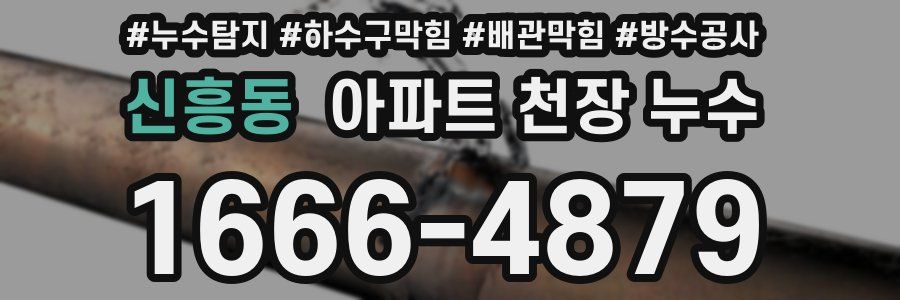 신흥동 아파트 천장 누수