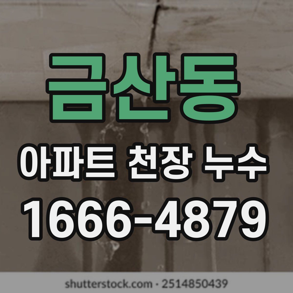 금산동 아파트 천장 누수