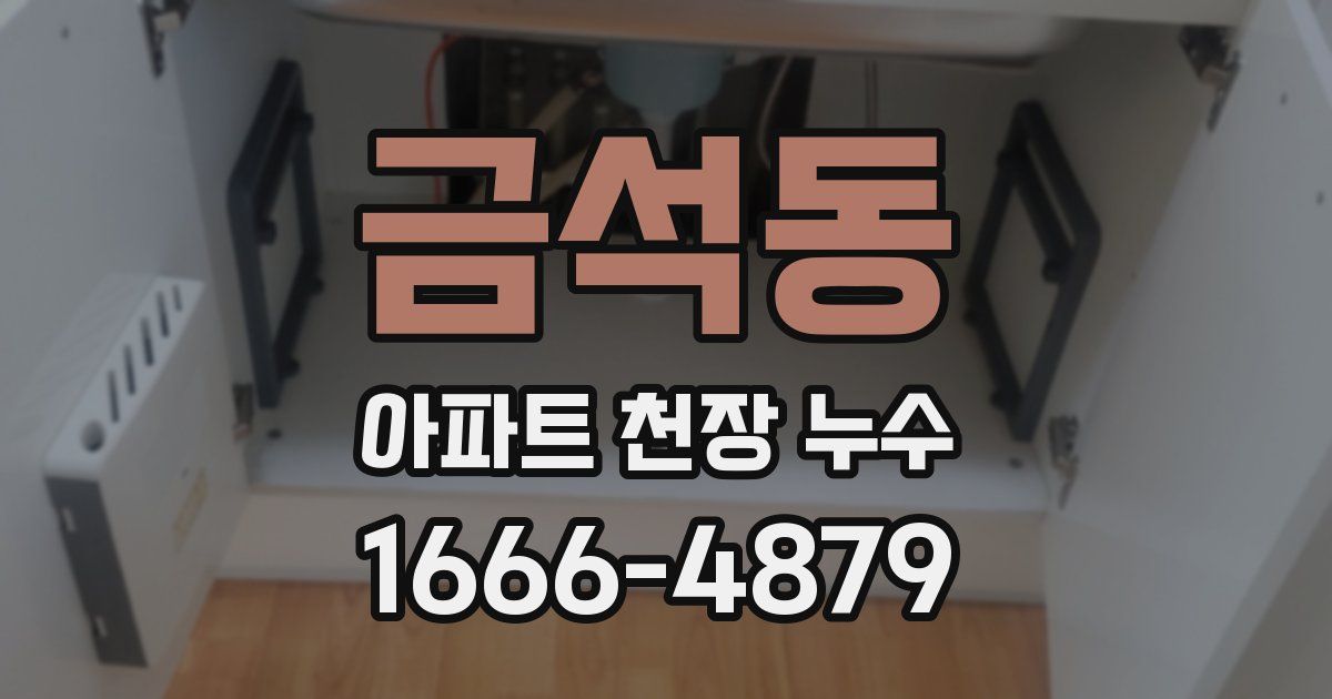 금석동 아파트 천장 누수