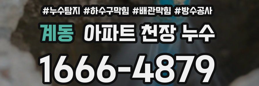 계동 아파트 천장 누수