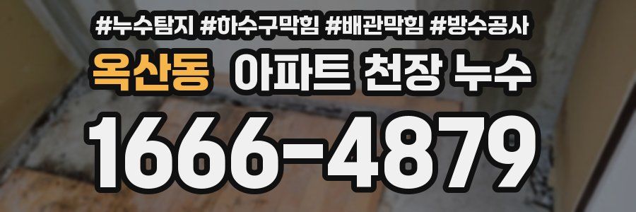 옥산동 아파트 천장 누수