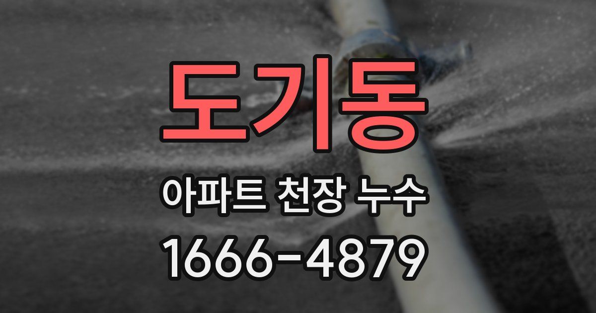 도기동 아파트 천장 누수