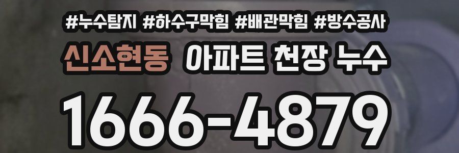 신소현동 아파트 천장 누수