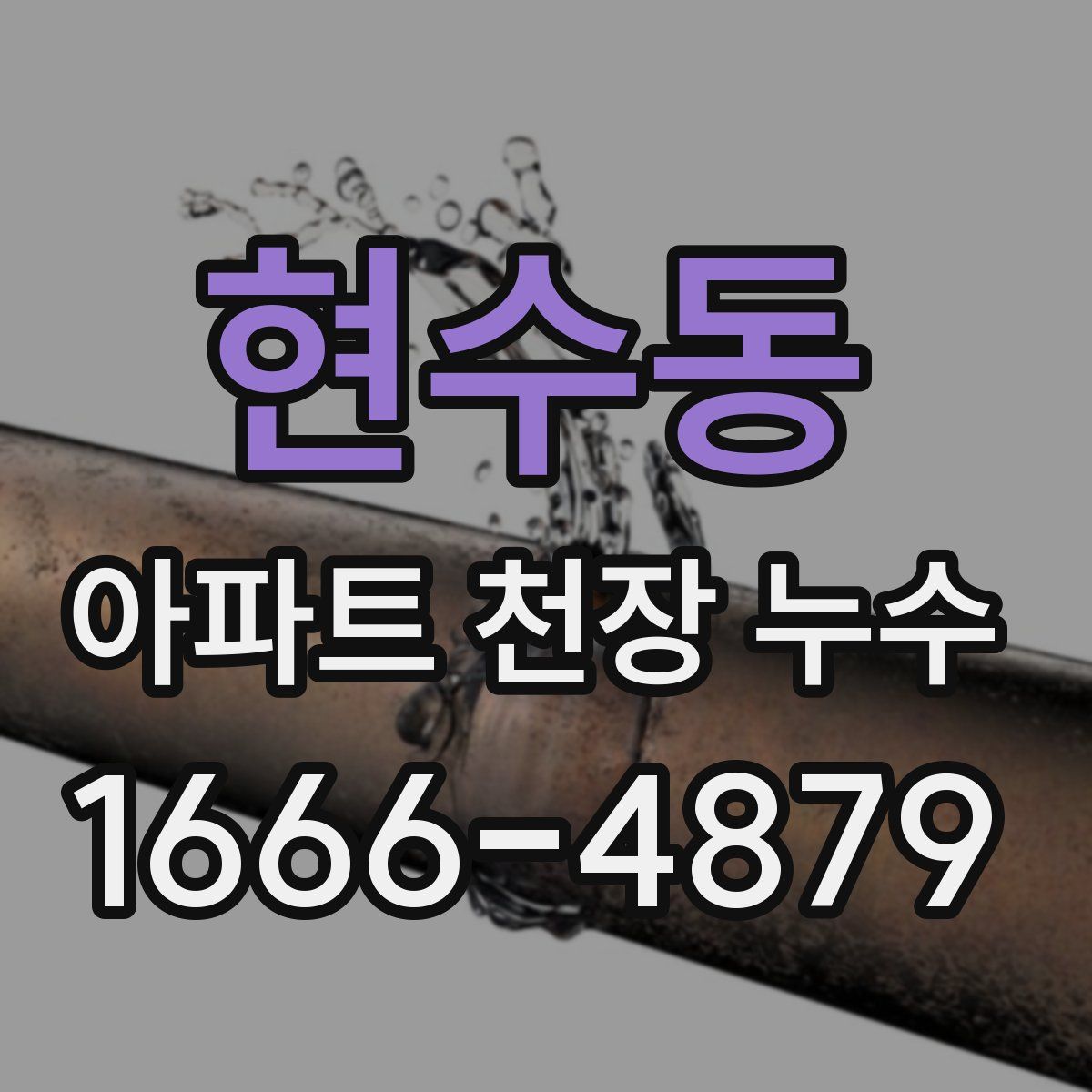 현수동 아파트 천장 누수