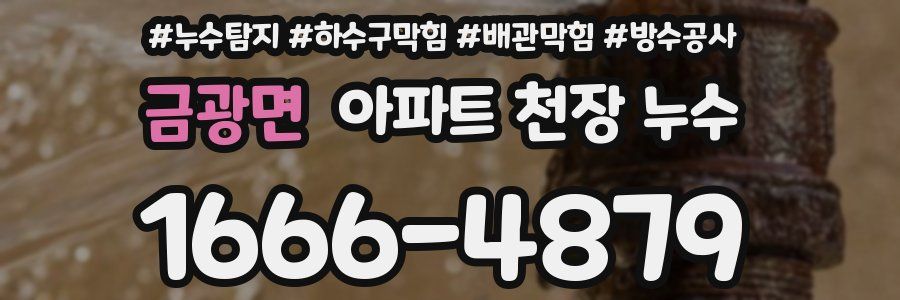 금광면 아파트 천장 누수