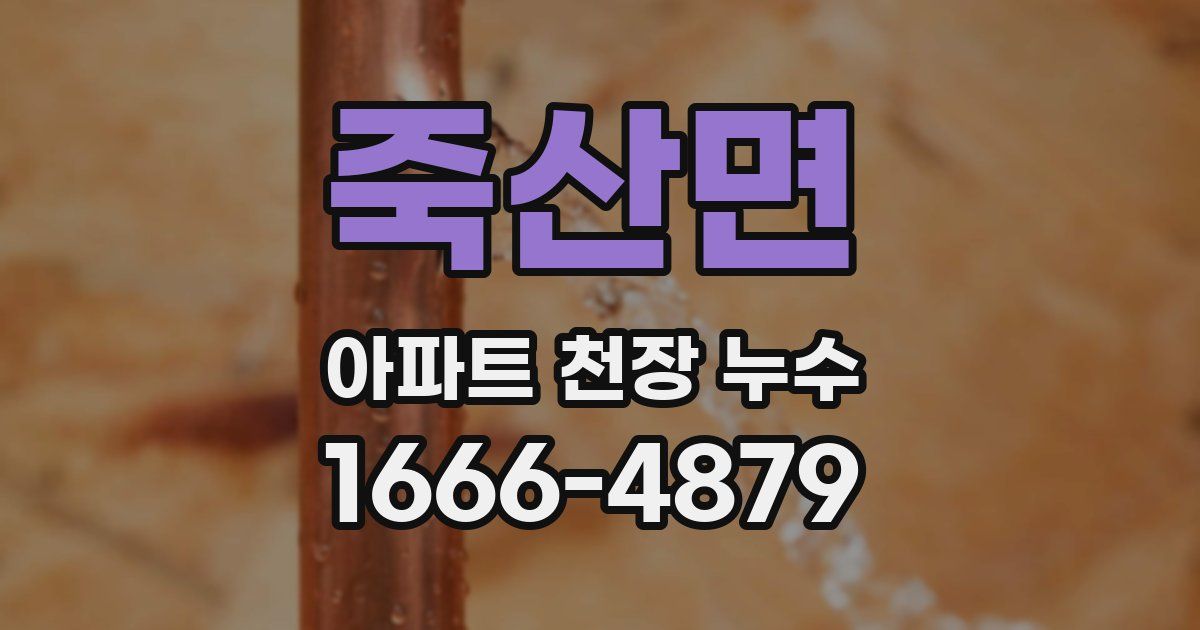 죽산면 아파트 천장 누수