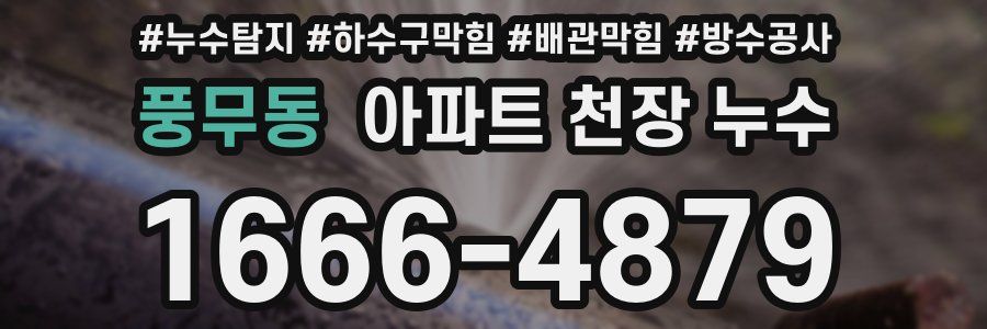 풍무동 아파트 천장 누수