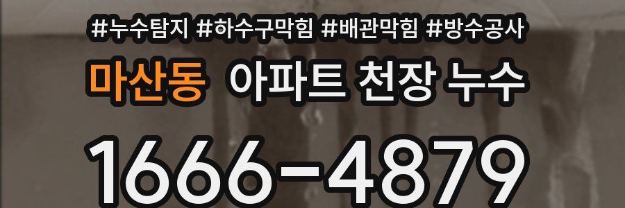 마산동 아파트 천장 누수