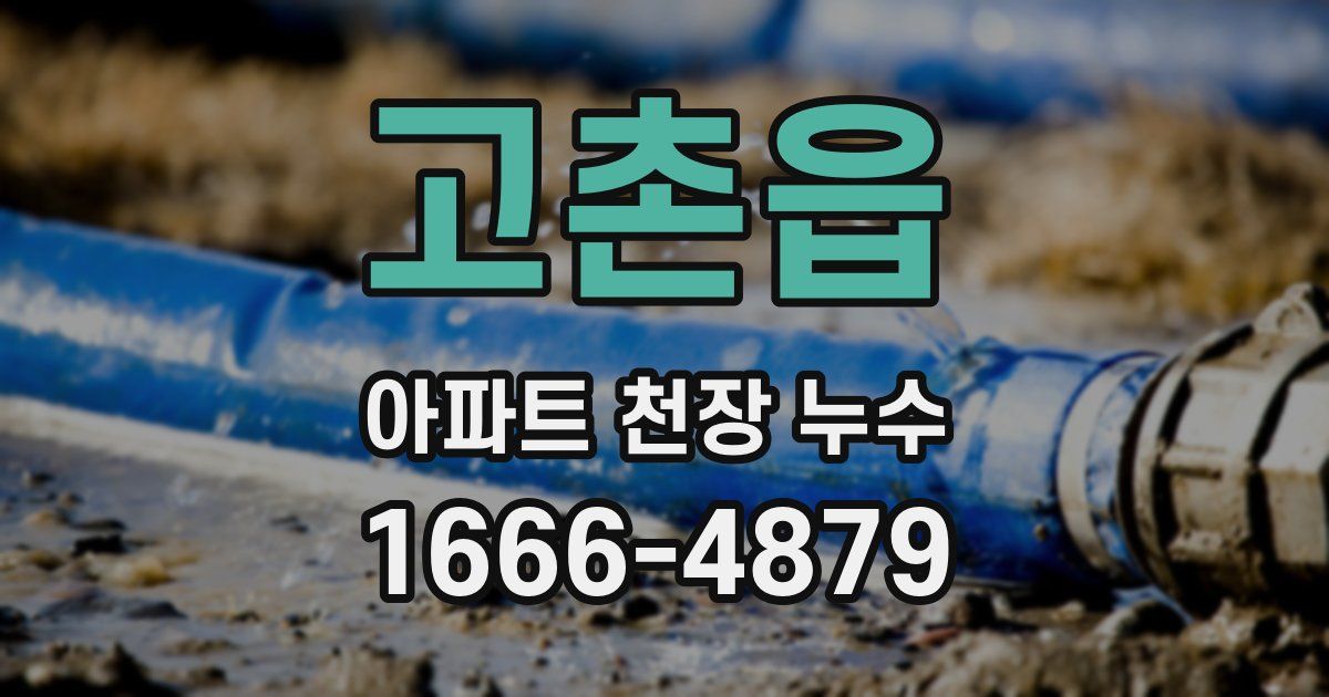 고촌읍 아파트 천장 누수