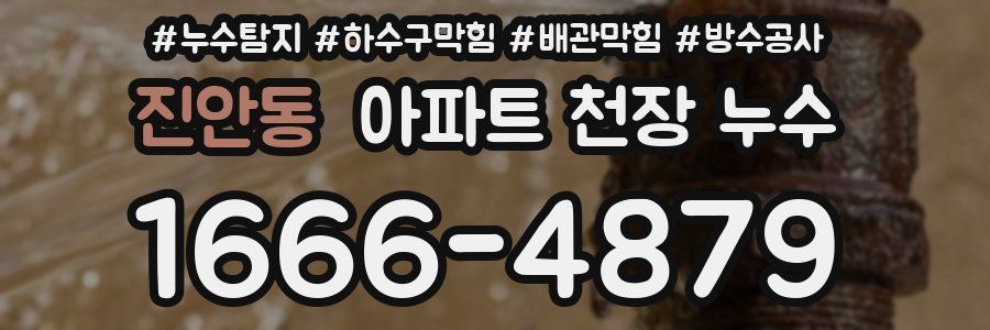 진안동 아파트 천장 누수