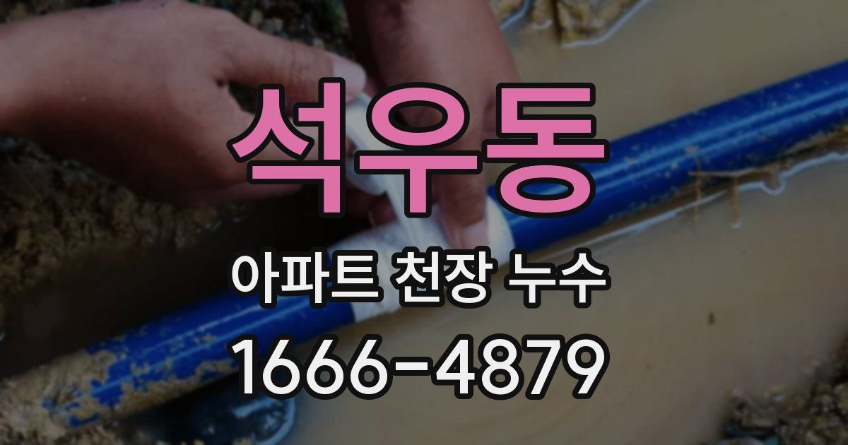 석우동 아파트 천장 누수