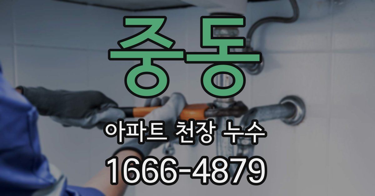 중동 아파트 천장 누수