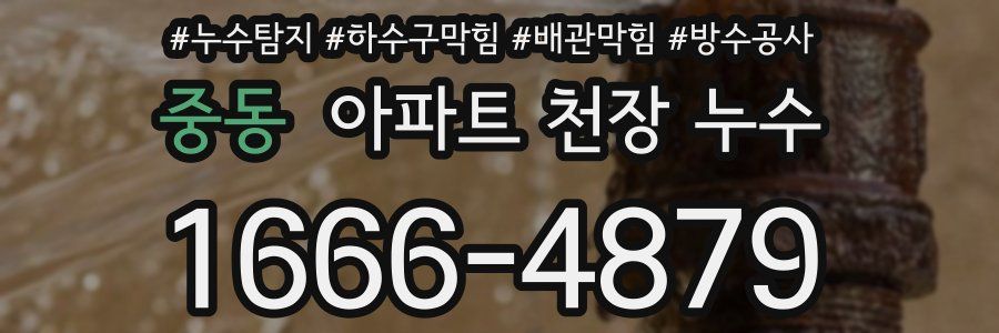 중동 아파트 천장 누수