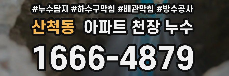 산척동 아파트 천장 누수