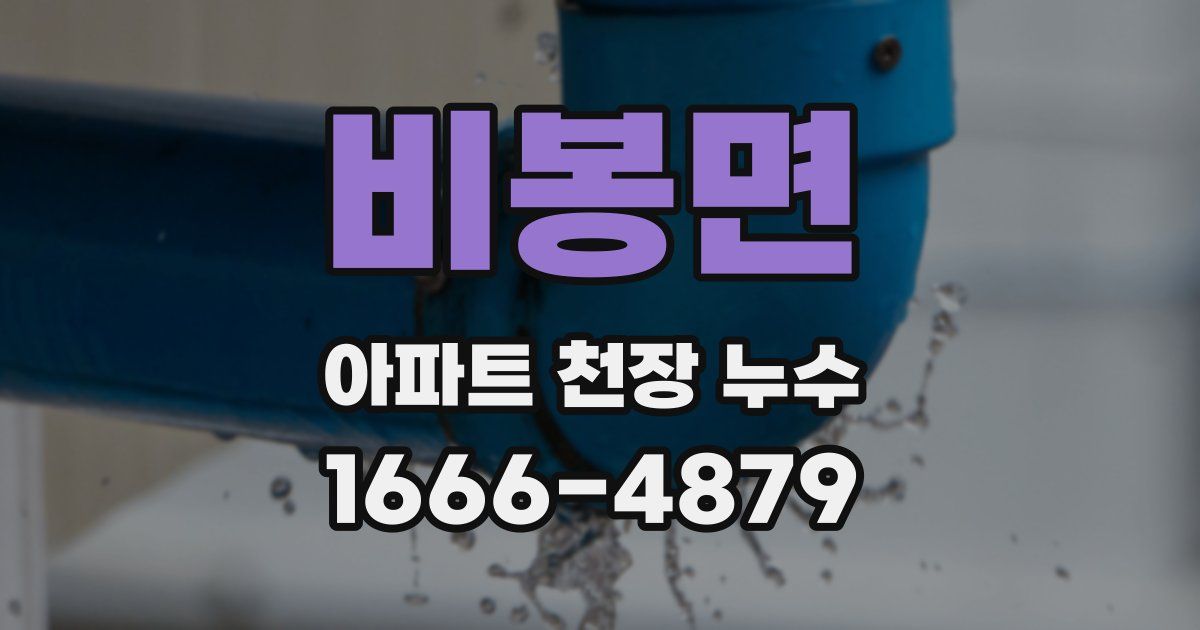 비봉면 아파트 천장 누수