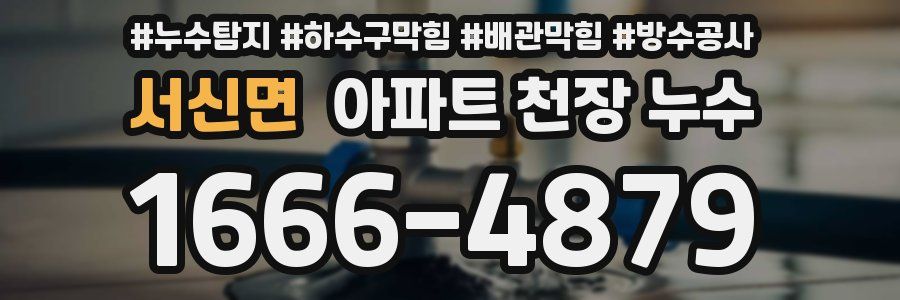 서신면 아파트 천장 누수