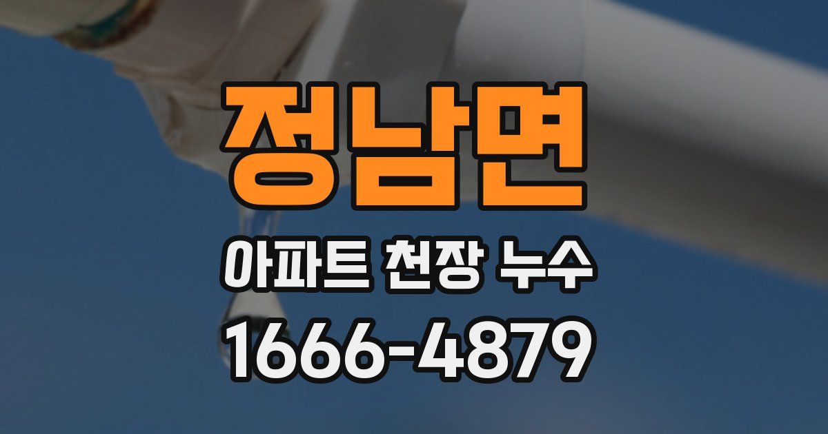 정남면 아파트 천장 누수