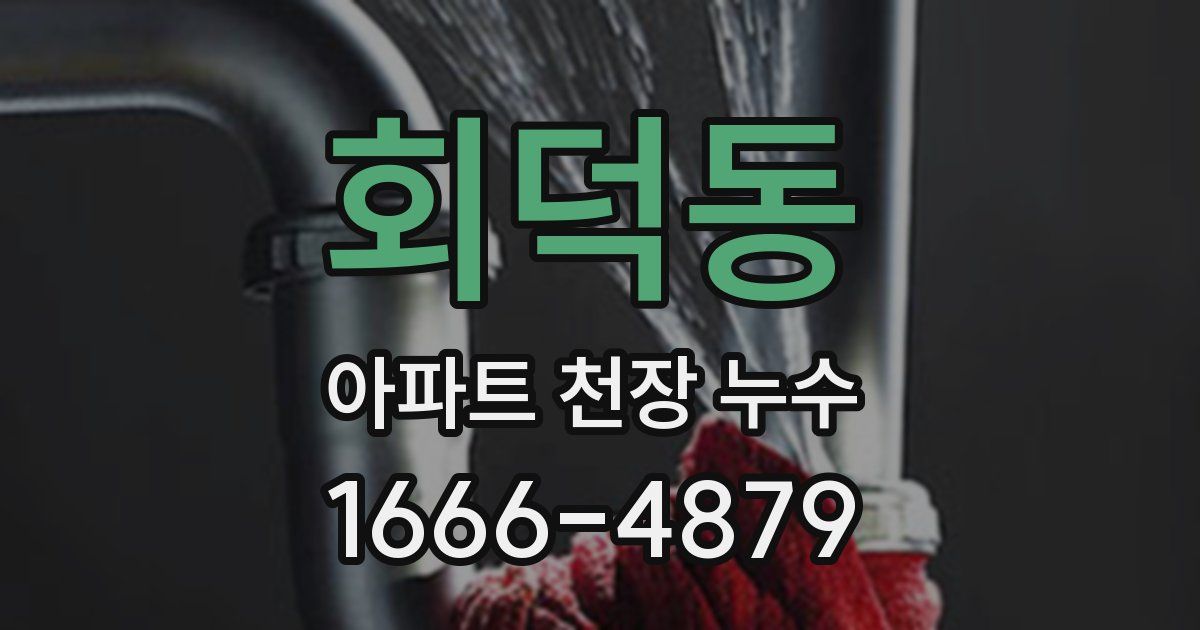 회덕동 아파트 천장 누수