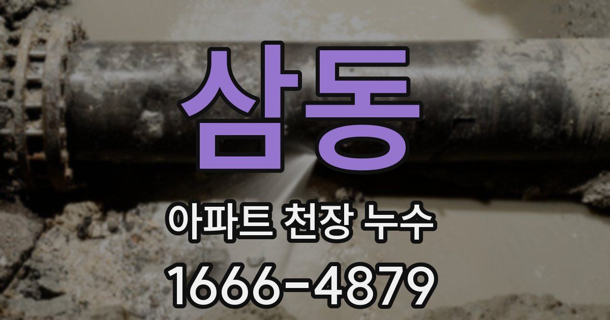 삼동 아파트 천장 누수