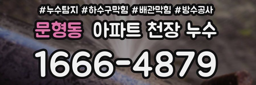 문형동 아파트 천장 누수
